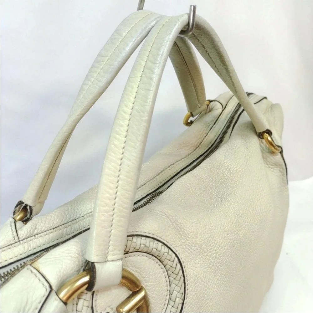 Gucci Cream Leather Shoulder Bag - Picture 4 of 11